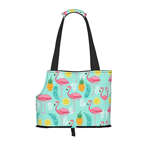 Flamingo tragbare faltbare Haustier-Schultertasche, Reisebegleiter von kleinen Queues von ESASAM