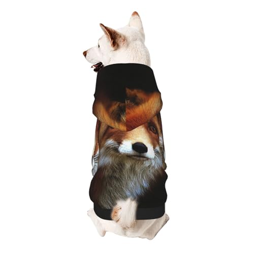 Fox Kapuzenpullover für kleine Haustiere, weich und atmungsaktiv, fusselt nicht leicht Fox Kapuzenpullover für kleine Haustiere, weich und atmungsaktiv, fusselt nicht leicht von ESASAM