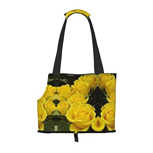 Gelbe Rosen Tragbare Faltbare Haustier Schulter Tasche-Reisebegleiter Von Kleinen Cutes Gelbe Rosen Tragbare Faltbare Haustier Schulter Tasche-Reisebegleiter Von Kleinen Cutes von ESASAM