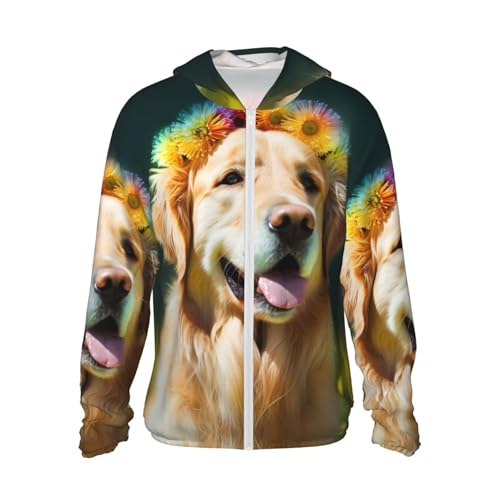 Golden Retriever Hunde-Kapuzenpullover mit Sonnenschutz, der beste Begleiter für leichten UV-Schutz bei Erkundungen im Freien Golden Retriever Hunde-Kapuzenpullover mit Sonnenschutz, der beste Begleiter für leichten UV-Schutz bei Erkundungen im Freien von ESASAM