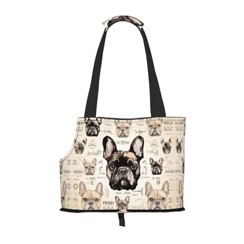 I Love Französische Bulldogge Tragbare Faltbare Haustier Schultertasche Reisebegleiter von Little Cutes I Love Französische Bulldogge Tragbare Faltbare Haustier Schultertasche Reisebegleiter von Little Cutes von ESASAM