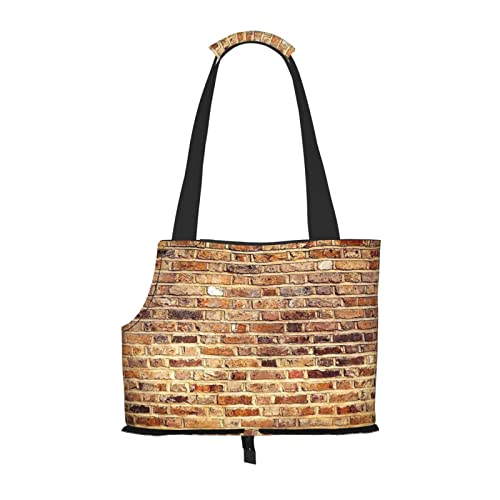 Industrielle Backsteinmauer Hintergrund Tragbare Faltbare Haustier Schultertasche-Reisebegleiter Von Kleinen Cutes Industrielle Backsteinmauer Hintergrund Tragbare Faltbare Haustier Schultertasche-Reisebegleiter Von Kleinen Cutes von ESASAM