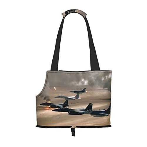Jet Fighter tragbare faltbare Haustier-Schultertasche, Reisebegleiter von kleinen Queuten von ESASAM