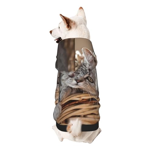 Kapuzenpullover für kleine Katzen, weich und atmungsaktiv, fusselt nicht leicht von ESASAM