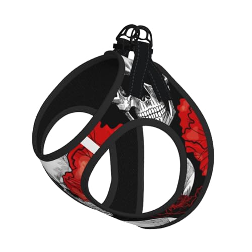 Kompakte Hosenträgerweste für Haustiere mit Halloween-Totenkopf-Motiv, das perfekte kleine Haustier für einen bequemen Spaziergang Kompakte Hosenträgerweste für Haustiere mit Halloween-Totenkopf-Motiv, das perfekte kleine Haustier für einen bequemen Spaziergang von ESASAM