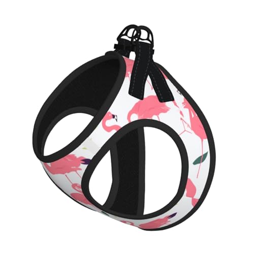 Kompakte Strapsweste für Haustiere, Rosa mit Flamingo-Muster, das perfekte kleine Haustier für einen bequemen Spaziergang Kompakte Strapsweste für Haustiere, Rosa mit Flamingo-Muster, das perfekte kleine Haustier für einen bequemen Spaziergang von ESASAM