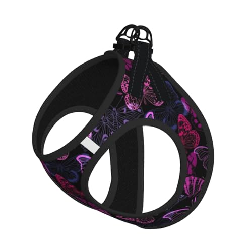 Kompakte Strapsweste für Haustiere, Rosa mit Schmetterlingen, das perfekte kleine Haustier für einen bequemen Spaziergang Kompakte Strapsweste für Haustiere, Rosa mit Schmetterlingen, das perfekte kleine Haustier für einen bequemen Spaziergang von ESASAM