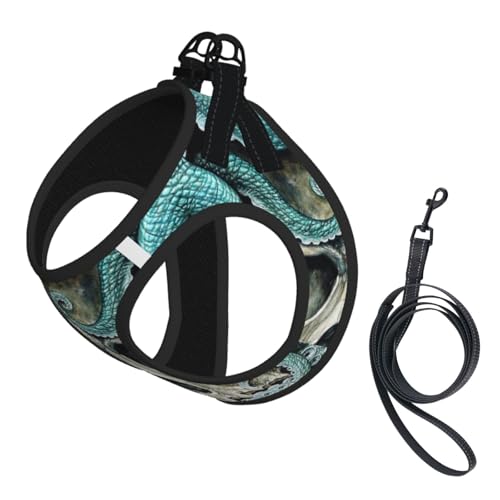 Kompakte Strapsweste für Haustiere, Totenkopf-Oktopus-Kunst - das perfekte kleine Haustier für einen bequemen Spaziergang Kompakte Strapsweste für Haustiere, Totenkopf-Oktopus-Kunst - das perfekte kleine Haustier für einen bequemen Spaziergang von ESASAM