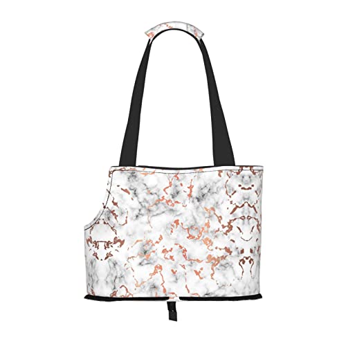 Marmor Textur Kupfer Spritzer Tragbare Faltbare Haustier Schulter Tasche-Reisebegleiter von kleinen Cutes Marmor Textur Kupfer Spritzer Tragbare Faltbare Haustier Schulter Tasche-Reisebegleiter von kleinen Cutes von ESASAM