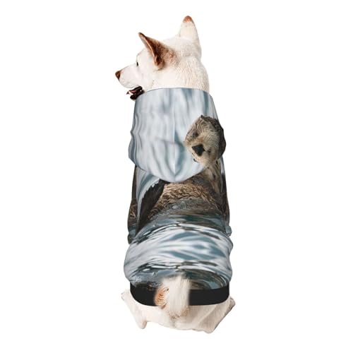 Otter Kapuzenpullover für kleine Haustiere, weich und atmungsaktiv, fusselt nicht leicht Otter Kapuzenpullover für kleine Haustiere, weich und atmungsaktiv, fusselt nicht leicht von ESASAM