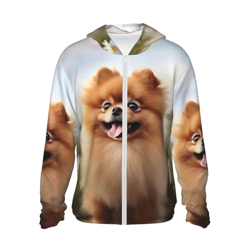 Pomeranian Hunde-Kapuzenpullover mit Sonnenschutz, der beste Begleiter für leichten UV-Schutz bei Erkundungen im Freien Pomeranian Hunde-Kapuzenpullover mit Sonnenschutz, der beste Begleiter für leichten UV-Schutz bei Erkundungen im Freien von ESASAM