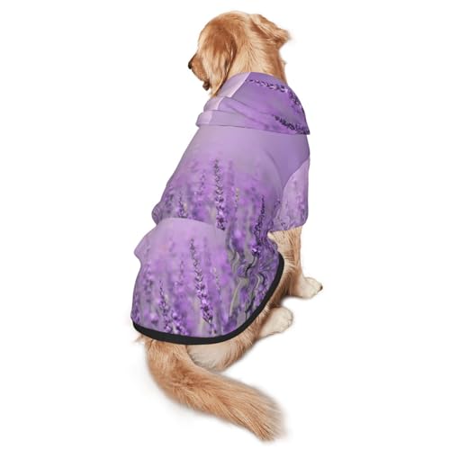 Romantischer lila Lavendel-Kapuzenpullover, Größe L und M, stilvoll und schön, warm und bequem von ESASAM