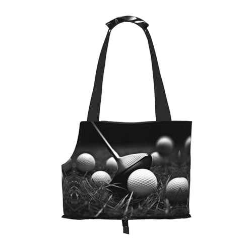 Schwarz-Weiß-Golf-tragbare faltbare Haustier-Schultertasche-Reisebegleiter von kleinen Cutes Schwarz-Weiß-Golf-tragbare faltbare Haustier-Schultertasche-Reisebegleiter von kleinen Cutes von ESASAM