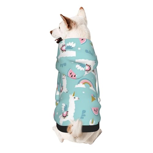 Süßer Lama-Kapuzenpullover für kleine Haustiere, weich und atmungsaktiv, fusselt nicht leicht Süßer Lama-Kapuzenpullover für kleine Haustiere, weich und atmungsaktiv, fusselt nicht leicht von ESASAM