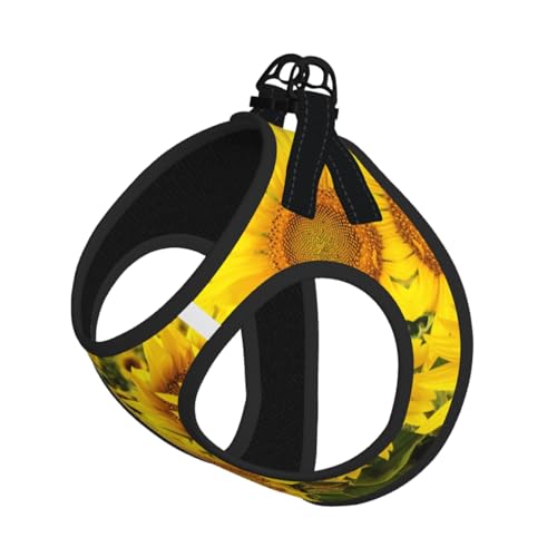 Sunflower Field Kompakte Strapsweste für Haustiere, das perfekte kleine Haustier für einen bequemen Spaziergang Sunflower Field Kompakte Strapsweste für Haustiere, das perfekte kleine Haustier für einen bequemen Spaziergang von ESASAM