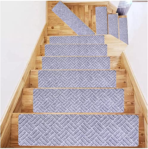 ESBANT Teppich-Treppenstufen-Set,Treppenteppiche für und Hunde,weiche Treppenstufen,rutschfeste Teppichmatte,20,3 x 76,2 cm,Selbstklebende Treppenstufen für Treppenstufen im Innen- und Außenbereich ESBANT Teppich-Treppenstufen-Set,Treppenteppiche für und Hunde,weiche Treppenstufen,rutschfeste Teppichmatte,20,3 x 76,2 cm,Selbstklebende Treppenstufen für Treppenstufen im Innen- und Außenbereich von ESBANT