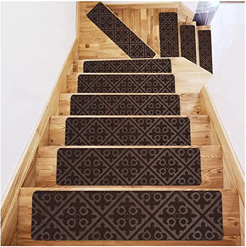ESBANT Teppich-Treppenstufen-Set,Treppenteppiche für und Hunde,weiche Treppenstufen,rutschfeste Teppichmatte,20,3 x 76,2 cm,Selbstklebende Treppenstufen für Treppenstufen im Innen- und Außenbereich ESBANT Teppich-Treppenstufen-Set,Treppenteppiche für und Hunde,weiche Treppenstufen,rutschfeste Teppichmatte,20,3 x 76,2 cm,Selbstklebende Treppenstufen für Treppenstufen im Innen- und Außenbereich von ESBANT