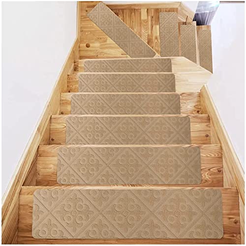 ESBANT Teppich-Treppenstufen-Set,Treppenteppiche für und Hunde,weiche Treppenstufen,rutschfeste Teppichmatte,20,3 x 76,2 cm,Selbstklebende Treppenstufen für Treppenstufen im Innen- und Außenbereich ESBANT Teppich-Treppenstufen-Set,Treppenteppiche für und Hunde,weiche Treppenstufen,rutschfeste Teppichmatte,20,3 x 76,2 cm,Selbstklebende Treppenstufen für Treppenstufen im Innen- und Außenbereich von ESBANT