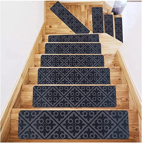ESBANT Teppich-Treppenstufen-Set,Treppenteppiche für und Hunde,weiche Treppenstufen,rutschfeste Teppichmatte,20,3 x 76,2 cm,Selbstklebende Treppenstufen für Treppenstufen im Innen- und Außenbereich ESBANT Teppich-Treppenstufen-Set,Treppenteppiche für und Hunde,weiche Treppenstufen,rutschfeste Teppichmatte,20,3 x 76,2 cm,Selbstklebende Treppenstufen für Treppenstufen im Innen- und Außenbereich von ESBANT