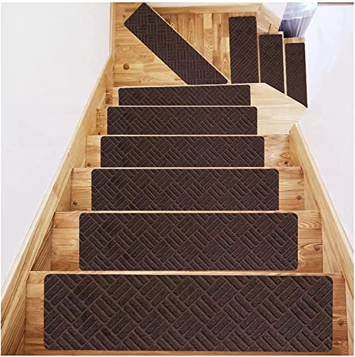 ESBANT Teppich-Treppenstufen-Set,Treppenteppiche für und Hunde,weiche Treppenstufen,rutschfeste Teppichmatte,20,3 x 76,2 cm,Selbstklebende Treppenstufen für Treppenstufen im Innen- und Außenbereich ESBANT Teppich-Treppenstufen-Set,Treppenteppiche für und Hunde,weiche Treppenstufen,rutschfeste Teppichmatte,20,3 x 76,2 cm,Selbstklebende Treppenstufen für Treppenstufen im Innen- und Außenbereich von ESBANT