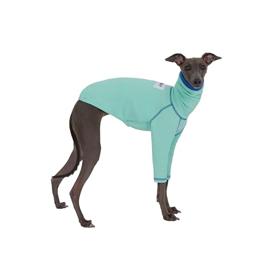 ESCCBOO Einteiler für italienische Windhunde und Whippets, Waffelmuster, zweibeinig, gemütlich, Rollkragen-Kostüm, Outfit, Pullover, Hoodie für italienische Windhunde und Whippets, Größe L ESCCBOO Einteiler für italienische Windhunde und Whippets, Waffelmuster, zweibeinig, gemütlich, Rollkragen-Kostüm, Outfit, Pullover, Hoodie für italienische Windhunde und Whippets, Größe L von ESCCBOO