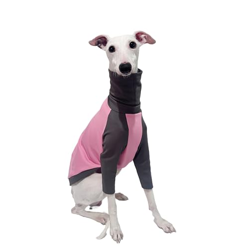 ESCCBOO Italienische Windhundkleidung, Rollkragenhemd für Whippets, Welpen, leichtes und dünnes Hemd für Frühling und Sommer (Medium) von ESCCBOO