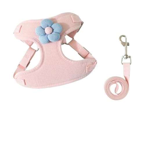 DCNIYT Hundeleine, Kätzchen und Welpen können verwendet werden, um das Platzen des Herumlaufens zu verhindern, um die Sicherheit Ihres Haustiers zu gewährleisten (Rosa, S (0,5–3 kg)) von ESMENATZLS