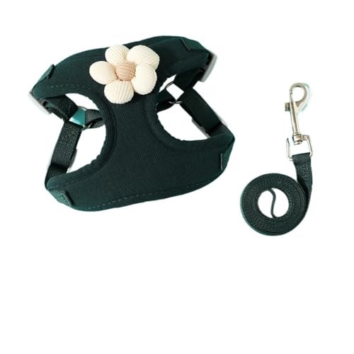 DCNIYT Hundeleine, Kätzchen und Welpen können verwendet werden, um das Platzen des Herumlaufens zu verhindern, um die Sicherheit Ihres Haustiers zu gewährleisten (Schwarz, XL (7,5–14 kg)) von ESMENATZLS