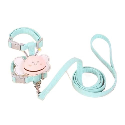 DCNIYT Katzengeschirr, mit Leine, Halsband, verstellbar, Cartoon-Biene, doppellagig, Hundegeschirr für kleine und mittelgroße Haustiere, Leine, Spaziergänge im Freien, Blau, Größe M (4,5–7,5 kg DCNIYT Katzengeschirr, mit Leine, Halsband, verstellbar, Cartoon-Biene, doppellagig, Hundegeschirr für kleine und mittelgroße Haustiere, Leine, Spaziergänge im Freien, Blau, Größe M (4,5–7,5 kg von ESMENATZLS