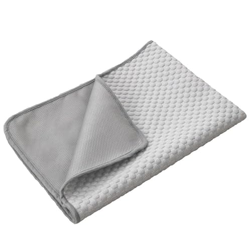 ESMENATZLS Kühlmatte für Hunde für den Sommer, Eiskissen, Katze, atmungsaktiv, waschbar, Sofa, atmungsaktiv, Haustier-Hundebett, Haustier-Autositz, Grau, Größe XL 100 x 70 cm ESMENATZLS Kühlmatte für Hunde für den Sommer, Eiskissen, Katze, atmungsaktiv, waschbar, Sofa, atmungsaktiv, Haustier-Hundebett, Haustier-Autositz, Grau, Größe XL 100 x 70 cm von ESMENATZLS