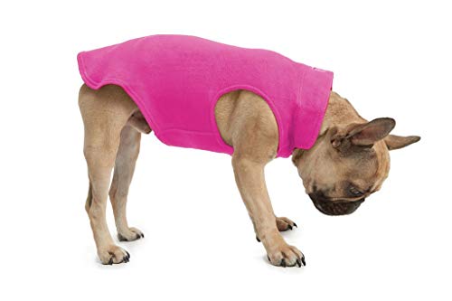 ESPAWDA Everyday Adventurer Hundejacke aus weichem Stretch-Fleece für kleine Hunde, mittelgroße Hunde und große Hunde mit Leinenbefestigung (Medium, Hot Pink) von ESPAWDA