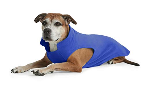 ESPAWDA Everyday Adventurer Weiche Stretch Warm Fleece Pull-Over Dog Jacket Vest Coat for Small Dogs, Medium Dogs and Big Dogs with Leash Attachment (2X-Large, Royal Blue) von ESPAWDA
