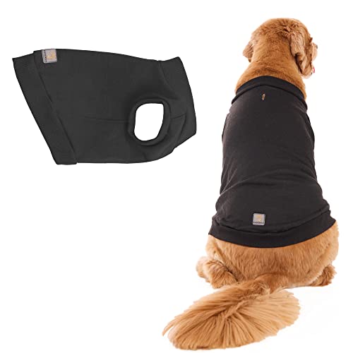 ESPAWDA Hunde-Sweatshirt aus Baumwolle, für kleine Hunde, mittelgroße Hunde, große Hunde (XS, Schwarz) von ESPAWDA