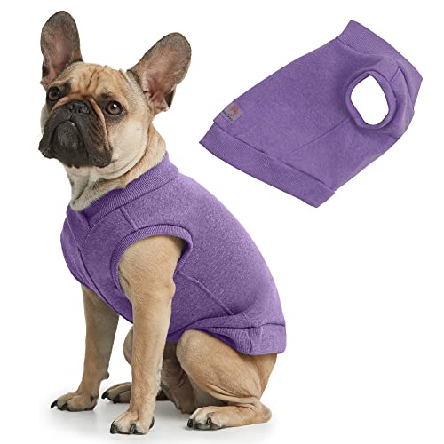 ESPAWDA Hunde-Sweatshirt aus Baumwolle, für kleine Hunde, mittelgroße Hunde, große Hunde (XS, Violett) von ESPAWDA