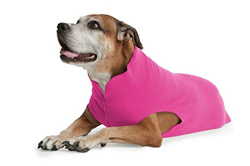 ESPAWDA Weiche und kuschelige Stretch-Fleece-Hundeweste für kleine Hunde, mittelgroße Hunde, große Hunde (2XL, Hot Pink) von ESPAWDA