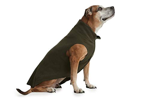 ESPAWDA Weiche und kuschelige Stretch-Fleece-Hundeweste für kleine Hunde, mittelgroße Hunde, große Hunde (3XL, Olive) von ESPAWDA