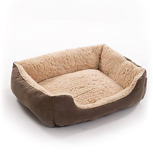 ESTEXO Hundebett Hundekissen Hundekorb Haustierbett Hundesofa Decke Dunkelbraun/Beige 50x37x17 cm ESTEXO Hundebett Hundekissen Hundekorb Haustierbett Hundesofa Decke Dunkelbraun/Beige 50x37x17 cm von ESTEXO