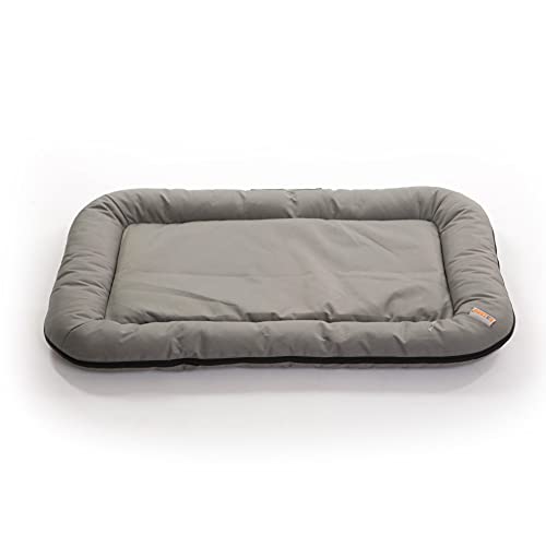 ESTEXO Hundebett Hundekissen Hundekorb Haustierbett Katzenbett Hundesofa Teflon Matte Grau 80x105 cm von ESTEXO