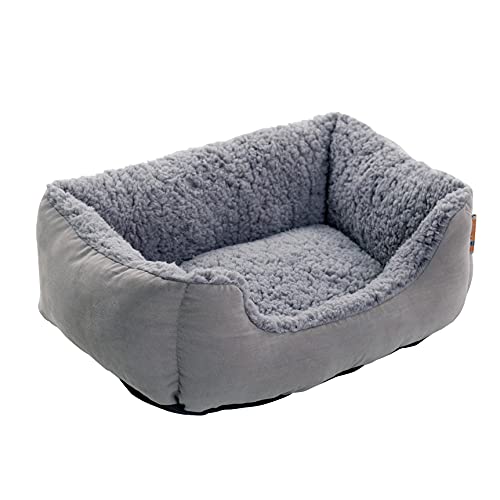 ESTEXO Hundebett Hundekissen Hundekorb Haustierbett Tierbett Hundesofa Hellgrau/Grau 50x37x17 cm ESTEXO Hundebett Hundekissen Hundekorb Haustierbett Tierbett Hundesofa Hellgrau/Grau 50x37x17 cm von ESTEXO