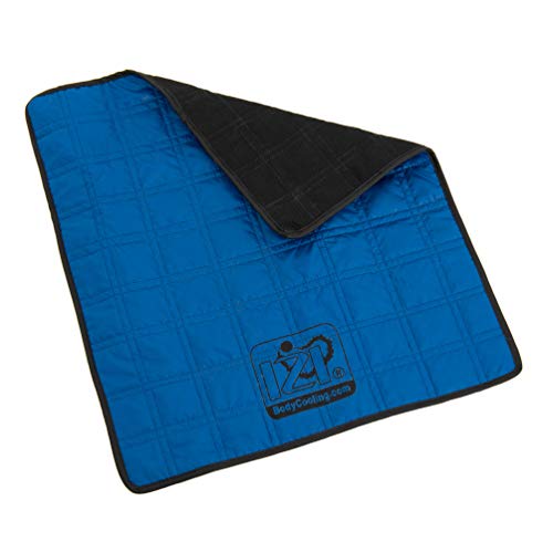 ESTEXO IZIPET Cooling Kühldecke Hund, Decke mit Kühlfunktion, Kühldepots mit giftfreiem Hydrogel, Kühldauer von bis zu 2 Tagen Blau M von ESTEXO