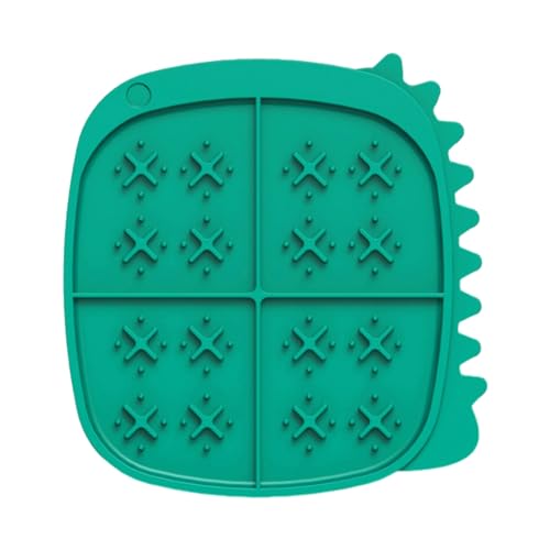 ESTINTENG Pet Slow Food Pad Lecken Pad Beruhigende Silikon Schüssel Sucker Typ Silikon Choke Prävention Slow Food Katze und Hund Universal Mahlzeit Pad-Dinosaurier Türkis ESTINTENG Pet Slow Food Pad Lecken Pad Beruhigende Silikon Schüssel Sucker Typ Silikon Choke Prävention Slow Food Katze und Hund Universal Mahlzeit Pad-Dinosaurier Türkis von ESTINTENG