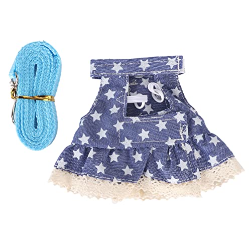 Bluestar Weiche Haustier-Kleidungsset für Kaninchen, Hamster, Frettchen, Meerschweinchen, Baby, Baumwolle, Nylon, Gurtband, klein (S Typ 2) von ETAINGYEUN