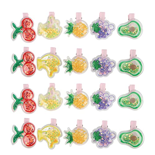 ETAINGYEUN 20pcs Haustierhaarklammern Süßes Obstmuster Kleiner Haustier Haardekoration Hunde Katzenkatze Accessoires von ETAINGYEUN