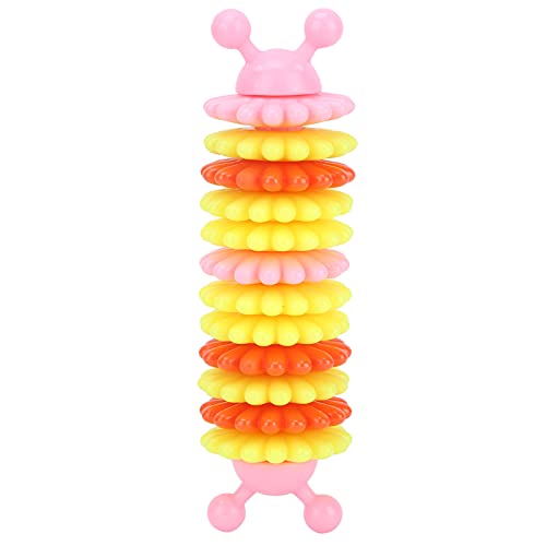 ETAINGYEUN Caterpillar Form Chew-Dog-Spielzeug zum Kauen der Zähneputzung (Rosenate) von ETAINGYEUN