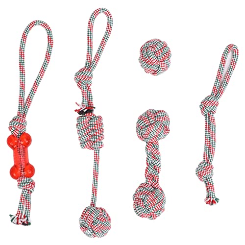 ETAINGYEUN Haustier -Baumwollseilspielzeug farbenfrohe interaktiver Hund Kaut Zähne Reinigung Spielzeug 5 PCs ETAINGYEUN Haustier -Baumwollseilspielzeug farbenfrohe interaktiver Hund Kaut Zähne Reinigung Spielzeug 5 PCs von ETAINGYEUN