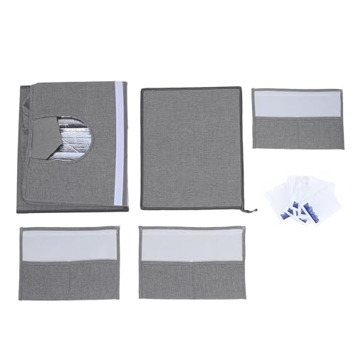 ETAINGYEUN Haustierkühlhaus stilvoller, komfortabler und bequemes faltbares Design, geeignet für Katzen und Hunde Stoff 50 x 40 x 35 cm 22 lbs (Grau) von ETAINGYEUN