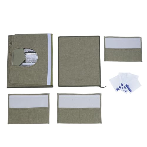 ETAINGYEUN Haustierkühlhaus stilvoller, komfortabler und bequemes faltbares Design, geeignet für Katzen und Hunde Stoff 50 x 40 x 35 cm 22 lbs (Von grün) von ETAINGYEUN
