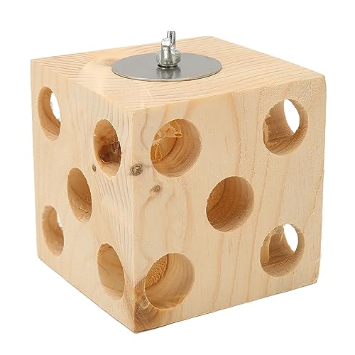 ETAINGYEUN Holz Vogel Bausteine ​​Spielzeug sicher kaubarer Liebe Vogel Fitness Pinewood (9cm) von ETAINGYEUN