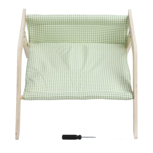 ETAINGYEUN Holzkatze Hängematte weiche Stoff stabile Konstruktionsschwungfunktion für alle Jahreszeiten 42x45x24.5 cm geeignet von ETAINGYEUN