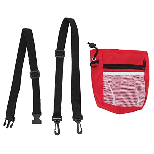 ETAINGYEUN Hunde -Snack -Trainingsbeutel Multifunktional tragbares Welpenkapazität Welpe Snack Tailentasche Outdoor (Rot) von ETAINGYEUN